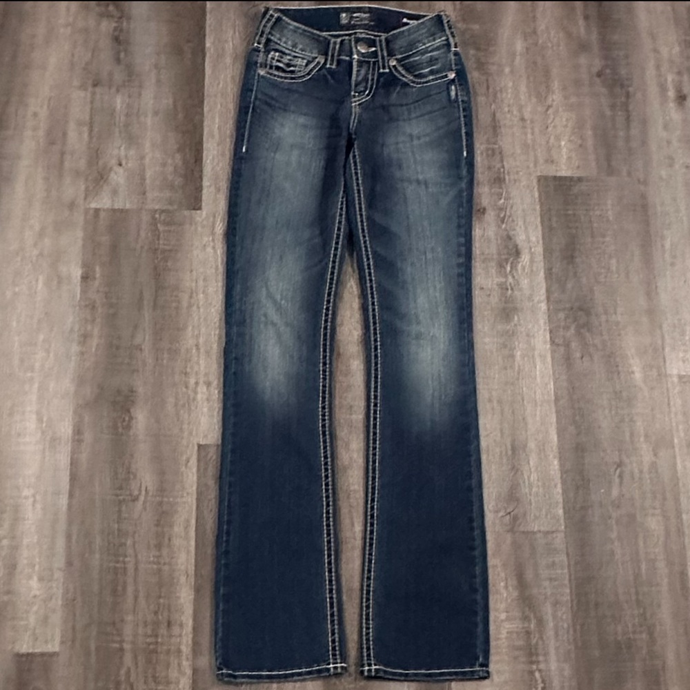 New Women’s Size W24/L33 Silver Jeans Suki Bootcut - Picture 3 of 5